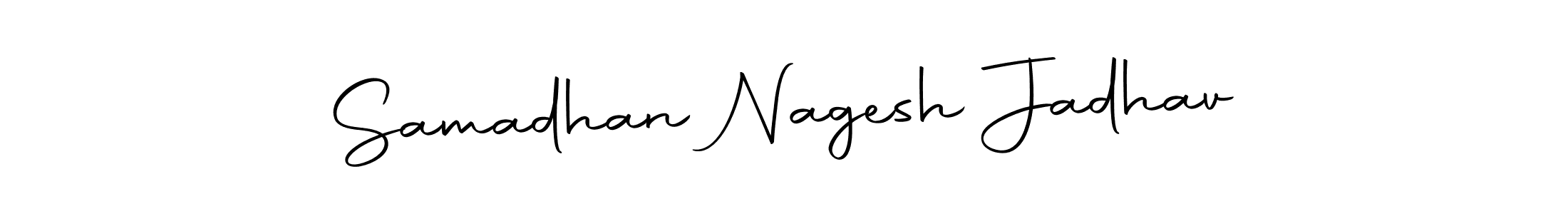 Design your own signature with our free online signature maker. With this signature software, you can create a handwritten (Autography-DOLnW) signature for name Samadhan Nagesh Jadhav. Samadhan Nagesh Jadhav signature style 10 images and pictures png
