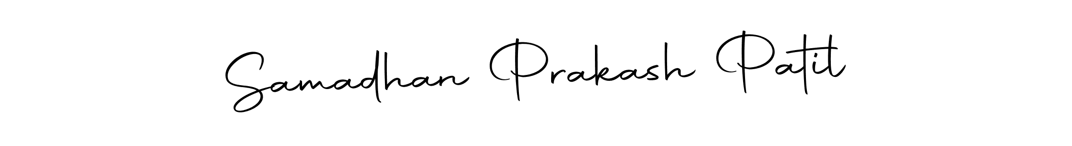 This is the best signature style for the Samadhan Prakash Patil name. Also you like these signature font (Autography-DOLnW). Mix name signature. Samadhan Prakash Patil signature style 10 images and pictures png