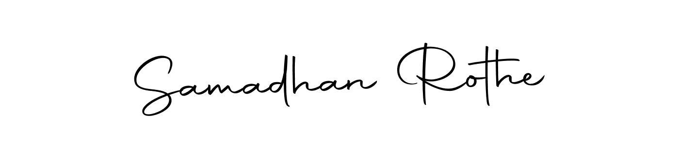 Create a beautiful signature design for name Samadhan Rothe. With this signature (Autography-DOLnW) fonts, you can make a handwritten signature for free. Samadhan Rothe signature style 10 images and pictures png
