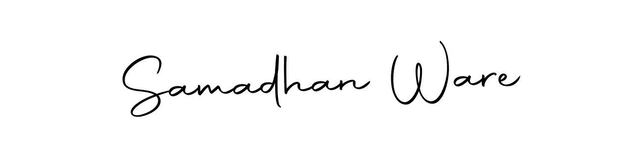 Similarly Autography-DOLnW is the best handwritten signature design. Signature creator online .You can use it as an online autograph creator for name Samadhan Ware. Samadhan Ware signature style 10 images and pictures png