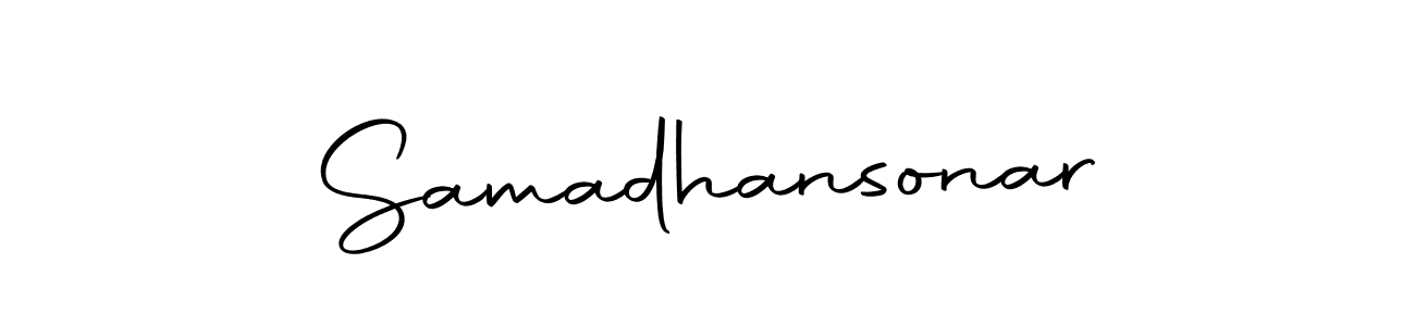 Also we have Samadhansonar name is the best signature style. Create professional handwritten signature collection using Autography-DOLnW autograph style. Samadhansonar signature style 10 images and pictures png