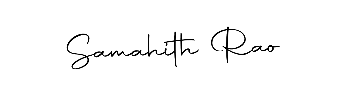 Design your own signature with our free online signature maker. With this signature software, you can create a handwritten (Autography-DOLnW) signature for name Samahith Rao. Samahith Rao signature style 10 images and pictures png