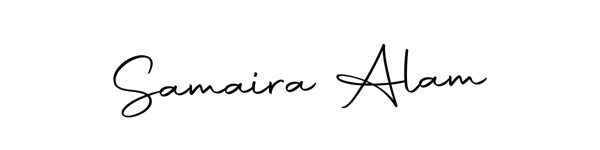 Create a beautiful signature design for name Samaira Alam. With this signature (Autography-DOLnW) fonts, you can make a handwritten signature for free. Samaira Alam signature style 10 images and pictures png