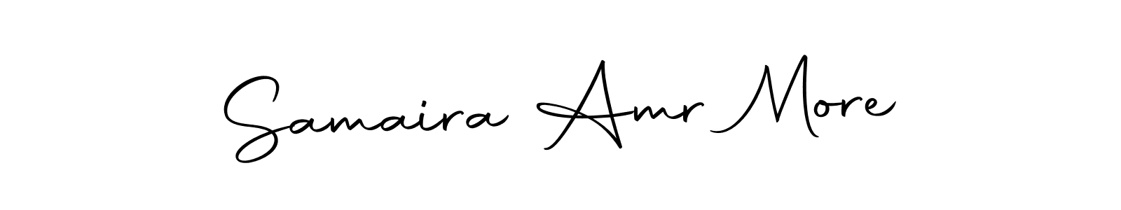 Use a signature maker to create a handwritten signature online. With this signature software, you can design (Autography-DOLnW) your own signature for name Samaira Amr More. Samaira Amr More signature style 10 images and pictures png