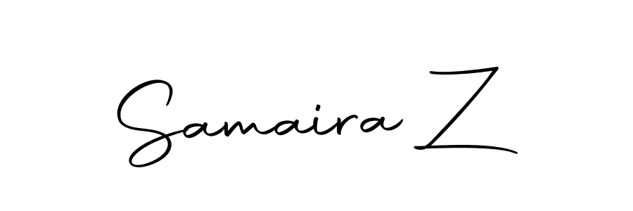 Make a beautiful signature design for name Samaira Z. With this signature (Autography-DOLnW) style, you can create a handwritten signature for free. Samaira Z signature style 10 images and pictures png