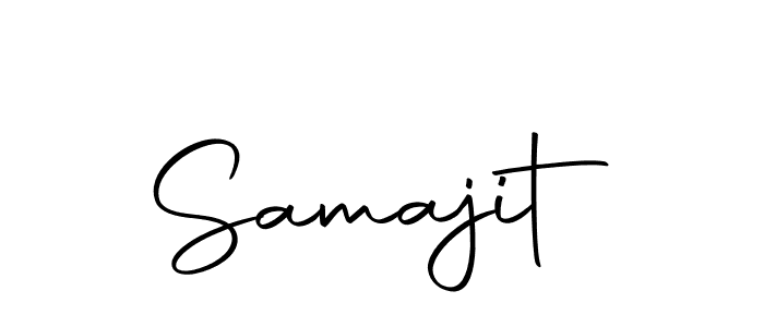 Use a signature maker to create a handwritten signature online. With this signature software, you can design (Autography-DOLnW) your own signature for name Samajit. Samajit signature style 10 images and pictures png