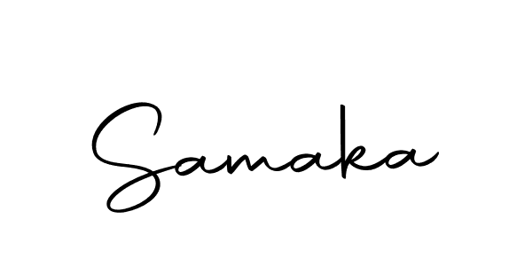 Make a beautiful signature design for name Samaka. With this signature (Autography-DOLnW) style, you can create a handwritten signature for free. Samaka signature style 10 images and pictures png