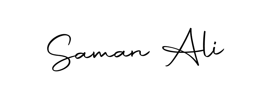 The best way (Autography-DOLnW) to make a short signature is to pick only two or three words in your name. The name Saman Ali include a total of six letters. For converting this name. Saman Ali signature style 10 images and pictures png