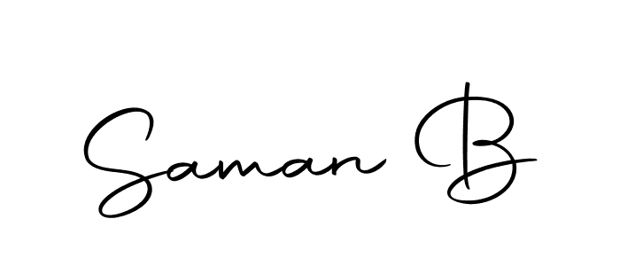 The best way (Autography-DOLnW) to make a short signature is to pick only two or three words in your name. The name Saman B include a total of six letters. For converting this name. Saman B signature style 10 images and pictures png