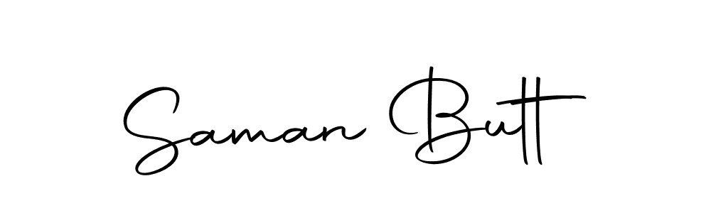 The best way (Autography-DOLnW) to make a short signature is to pick only two or three words in your name. The name Saman Butt include a total of six letters. For converting this name. Saman Butt signature style 10 images and pictures png