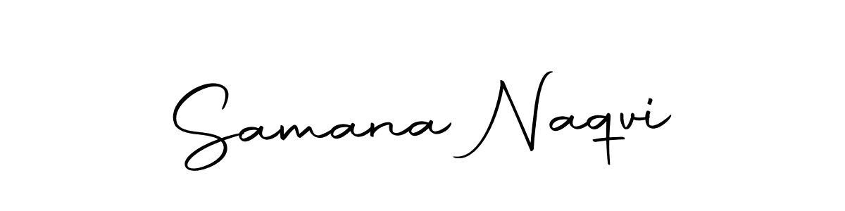 Create a beautiful signature design for name Samana Naqvi. With this signature (Autography-DOLnW) fonts, you can make a handwritten signature for free. Samana Naqvi signature style 10 images and pictures png
