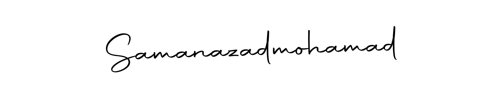 Autography-DOLnW is a professional signature style that is perfect for those who want to add a touch of class to their signature. It is also a great choice for those who want to make their signature more unique. Get Samanazadmohamad name to fancy signature for free. Samanazadmohamad signature style 10 images and pictures png