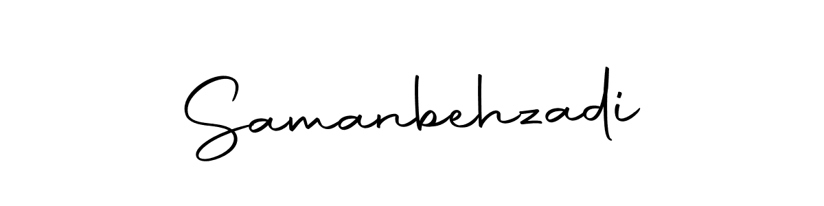 Create a beautiful signature design for name Samanbehzadi. With this signature (Autography-DOLnW) fonts, you can make a handwritten signature for free. Samanbehzadi signature style 10 images and pictures png