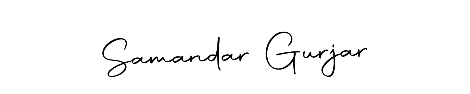 Use a signature maker to create a handwritten signature online. With this signature software, you can design (Autography-DOLnW) your own signature for name Samandar Gurjar. Samandar Gurjar signature style 10 images and pictures png