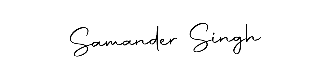 Samander Singh stylish signature style. Best Handwritten Sign (Autography-DOLnW) for my name. Handwritten Signature Collection Ideas for my name Samander Singh. Samander Singh signature style 10 images and pictures png