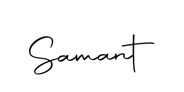 You should practise on your own different ways (Autography-DOLnW) to write your name (Samant) in signature. don't let someone else do it for you. Samant signature style 10 images and pictures png