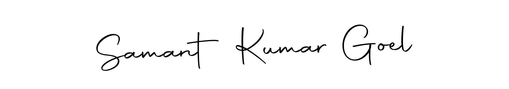 Make a short Samant Kumar Goel signature style. Manage your documents anywhere anytime using Autography-DOLnW. Create and add eSignatures, submit forms, share and send files easily. Samant Kumar Goel signature style 10 images and pictures png