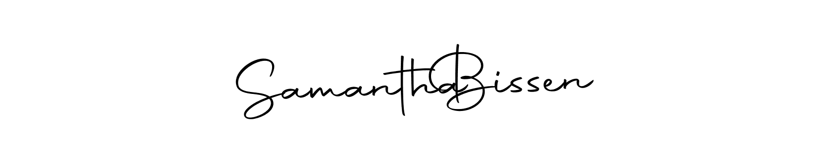 The best way (Autography-DOLnW) to make a short signature is to pick only two or three words in your name. The name Samantha   Bissen include a total of six letters. For converting this name. Samantha   Bissen signature style 10 images and pictures png