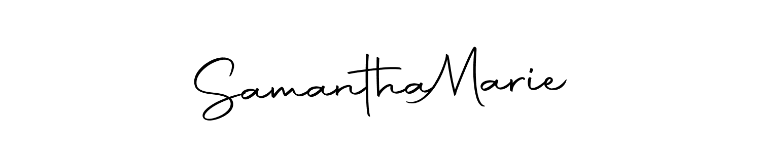 It looks lik you need a new signature style for name Samantha  Marie. Design unique handwritten (Autography-DOLnW) signature with our free signature maker in just a few clicks. Samantha  Marie signature style 10 images and pictures png