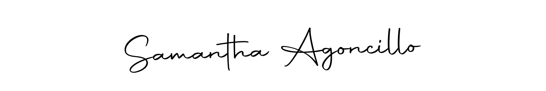 Create a beautiful signature design for name Samantha Agoncillo. With this signature (Autography-DOLnW) fonts, you can make a handwritten signature for free. Samantha Agoncillo signature style 10 images and pictures png