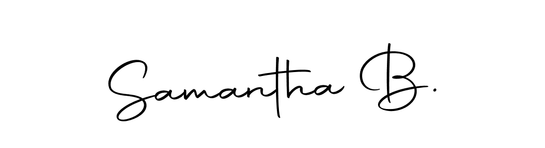 You can use this online signature creator to create a handwritten signature for the name Samantha B.. This is the best online autograph maker. Samantha B. signature style 10 images and pictures png