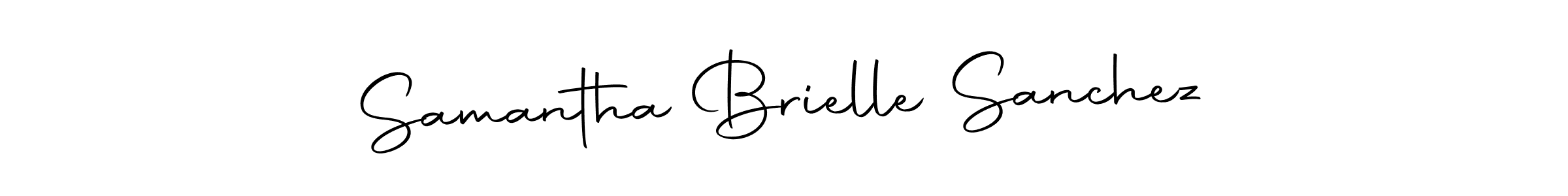 Samantha Brielle Sanchez stylish signature style. Best Handwritten Sign (Autography-DOLnW) for my name. Handwritten Signature Collection Ideas for my name Samantha Brielle Sanchez. Samantha Brielle Sanchez signature style 10 images and pictures png