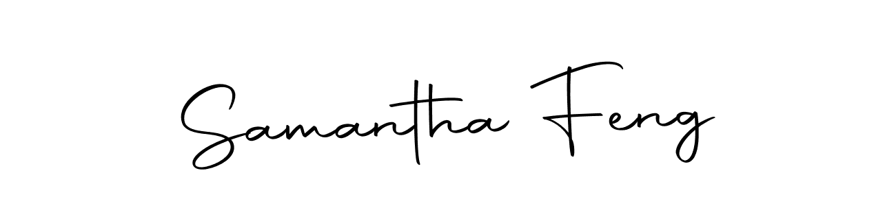 Design your own signature with our free online signature maker. With this signature software, you can create a handwritten (Autography-DOLnW) signature for name Samantha Feng. Samantha Feng signature style 10 images and pictures png