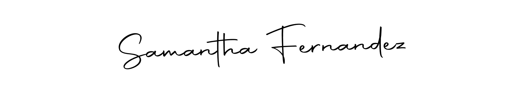 Create a beautiful signature design for name Samantha Fernandez. With this signature (Autography-DOLnW) fonts, you can make a handwritten signature for free. Samantha Fernandez signature style 10 images and pictures png