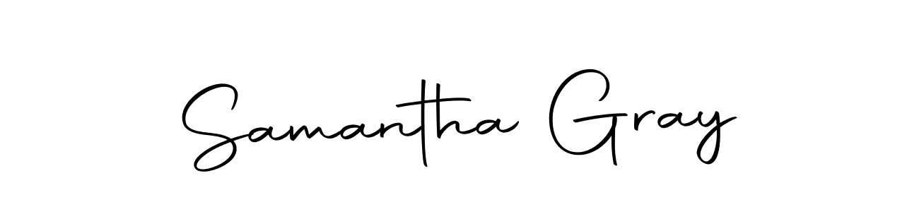 Use a signature maker to create a handwritten signature online. With this signature software, you can design (Autography-DOLnW) your own signature for name Samantha Gray. Samantha Gray signature style 10 images and pictures png