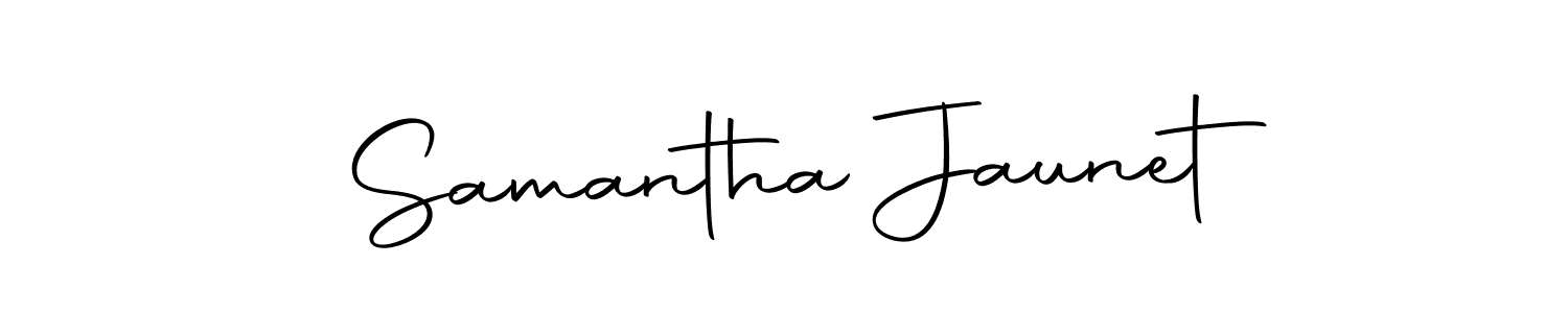 Samantha Jaunet stylish signature style. Best Handwritten Sign (Autography-DOLnW) for my name. Handwritten Signature Collection Ideas for my name Samantha Jaunet. Samantha Jaunet signature style 10 images and pictures png
