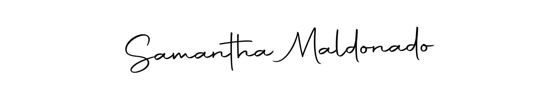 How to make Samantha Maldonado name signature. Use Autography-DOLnW style for creating short signs online. This is the latest handwritten sign. Samantha Maldonado signature style 10 images and pictures png