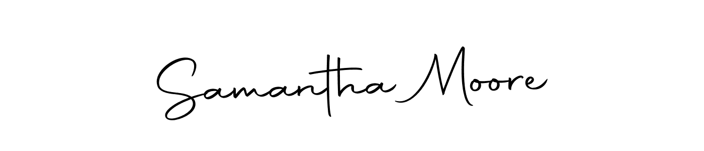 Samantha Moore stylish signature style. Best Handwritten Sign (Autography-DOLnW) for my name. Handwritten Signature Collection Ideas for my name Samantha Moore. Samantha Moore signature style 10 images and pictures png