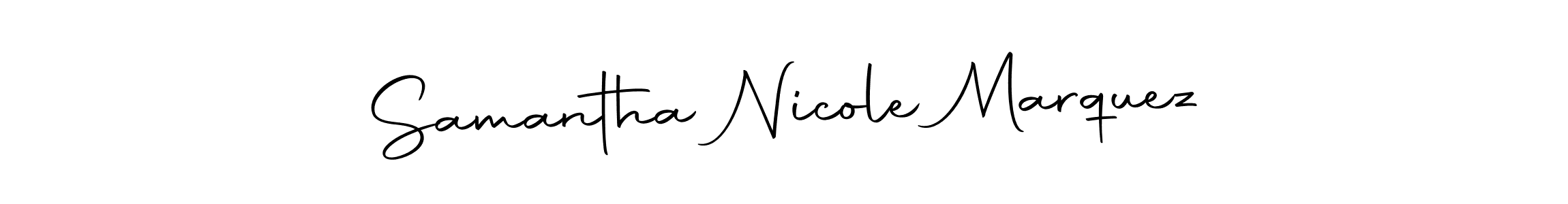 if you are searching for the best signature style for your name Samantha Nicole Marquez. so please give up your signature search. here we have designed multiple signature styles  using Autography-DOLnW. Samantha Nicole Marquez signature style 10 images and pictures png