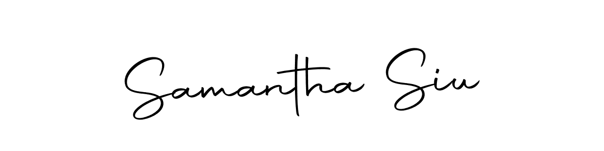 Make a beautiful signature design for name Samantha Siu. With this signature (Autography-DOLnW) style, you can create a handwritten signature for free. Samantha Siu signature style 10 images and pictures png