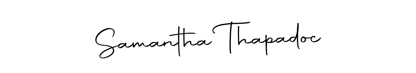 Use a signature maker to create a handwritten signature online. With this signature software, you can design (Autography-DOLnW) your own signature for name Samantha Thapadoc. Samantha Thapadoc signature style 10 images and pictures png