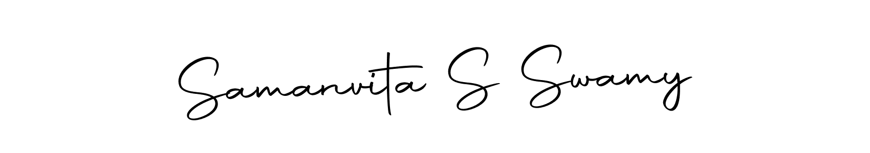 Autography-DOLnW is a professional signature style that is perfect for those who want to add a touch of class to their signature. It is also a great choice for those who want to make their signature more unique. Get Samanvita S Swamy name to fancy signature for free. Samanvita S Swamy signature style 10 images and pictures png