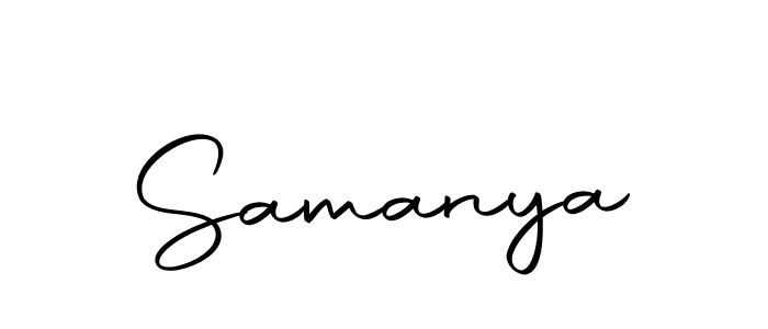 Design your own signature with our free online signature maker. With this signature software, you can create a handwritten (Autography-DOLnW) signature for name Samanya. Samanya signature style 10 images and pictures png