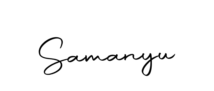 Similarly Autography-DOLnW is the best handwritten signature design. Signature creator online .You can use it as an online autograph creator for name Samanyu. Samanyu signature style 10 images and pictures png