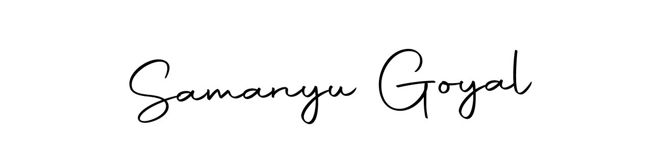 How to make Samanyu Goyal signature? Autography-DOLnW is a professional autograph style. Create handwritten signature for Samanyu Goyal name. Samanyu Goyal signature style 10 images and pictures png