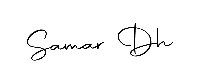 Design your own signature with our free online signature maker. With this signature software, you can create a handwritten (Autography-DOLnW) signature for name Samar Dh. Samar Dh signature style 10 images and pictures png