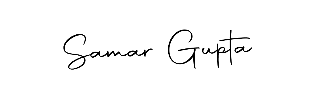 How to make Samar Gupta name signature. Use Autography-DOLnW style for creating short signs online. This is the latest handwritten sign. Samar Gupta signature style 10 images and pictures png