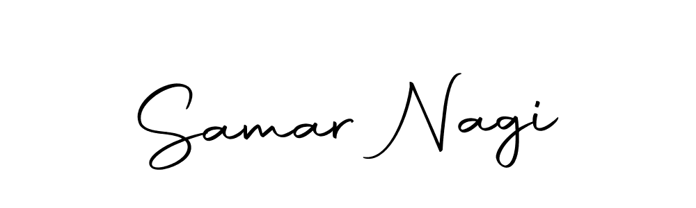 You should practise on your own different ways (Autography-DOLnW) to write your name (Samar Nagi) in signature. don't let someone else do it for you. Samar Nagi signature style 10 images and pictures png