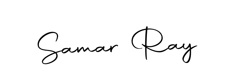 Samar Ray stylish signature style. Best Handwritten Sign (Autography-DOLnW) for my name. Handwritten Signature Collection Ideas for my name Samar Ray. Samar Ray signature style 10 images and pictures png