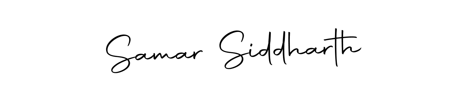 Create a beautiful signature design for name Samar Siddharth. With this signature (Autography-DOLnW) fonts, you can make a handwritten signature for free. Samar Siddharth signature style 10 images and pictures png