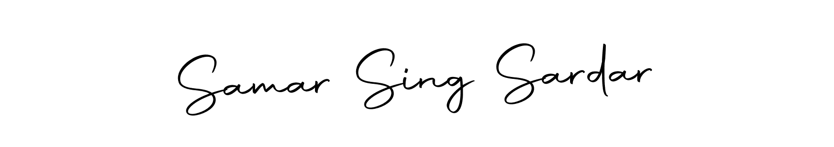 Create a beautiful signature design for name Samar Sing Sardar. With this signature (Autography-DOLnW) fonts, you can make a handwritten signature for free. Samar Sing Sardar signature style 10 images and pictures png