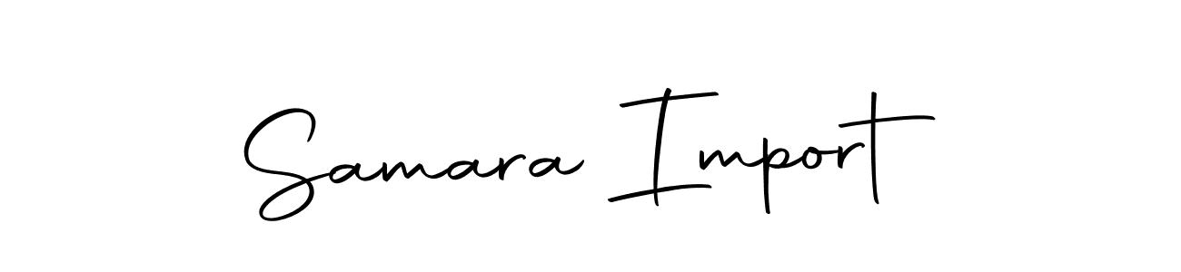Create a beautiful signature design for name Samara Import. With this signature (Autography-DOLnW) fonts, you can make a handwritten signature for free. Samara Import signature style 10 images and pictures png