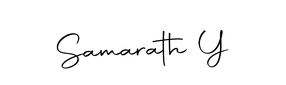 Make a beautiful signature design for name Samarath Y. Use this online signature maker to create a handwritten signature for free. Samarath Y signature style 10 images and pictures png