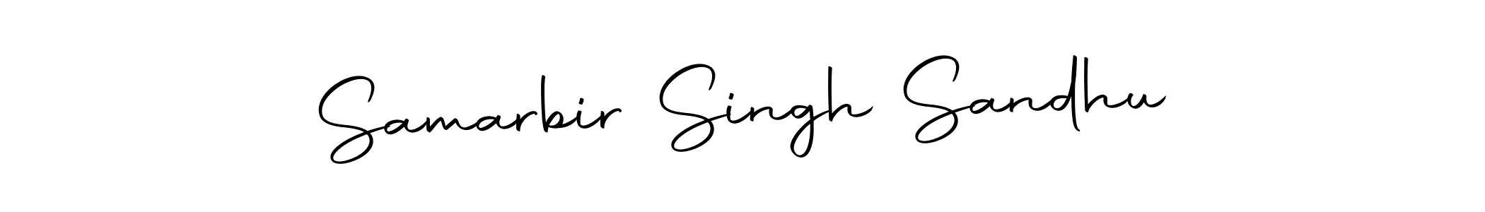 Create a beautiful signature design for name Samarbir Singh Sandhu. With this signature (Autography-DOLnW) fonts, you can make a handwritten signature for free. Samarbir Singh Sandhu signature style 10 images and pictures png