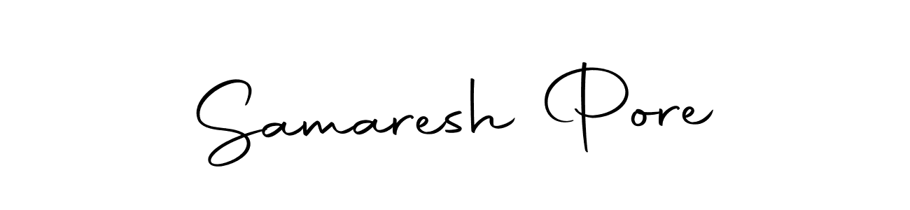 Samaresh Pore stylish signature style. Best Handwritten Sign (Autography-DOLnW) for my name. Handwritten Signature Collection Ideas for my name Samaresh Pore. Samaresh Pore signature style 10 images and pictures png