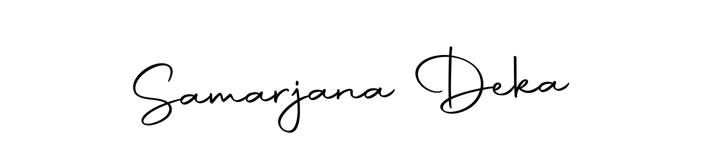 if you are searching for the best signature style for your name Samarjana Deka. so please give up your signature search. here we have designed multiple signature styles  using Autography-DOLnW. Samarjana Deka signature style 10 images and pictures png